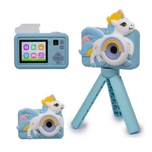 CAMARA FOTOS KOOLTECH IKIDS2B UNICORNIO AZUL